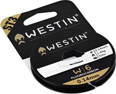 Productafbeelding van Westin W6 ST5 Fluorocarbon Clear - 50 meter fluorocarbon lijn, diameter/draagkracht: 0.17 mm / 1.7 kg