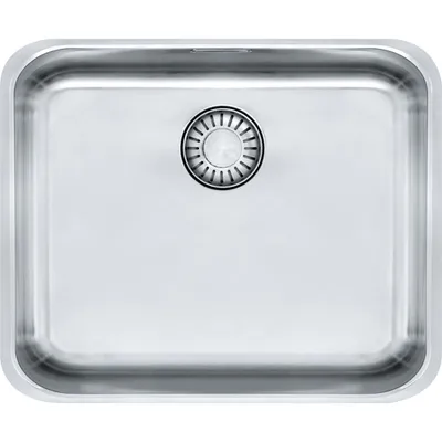 Produktbild von EPOS, EOX 110-45, 470x415mm, Integral-Siebkorb als Druckknopfventil, mit verdecktem Überlauf, mit Ablaufgarnitur, Edelstahl gebürstet