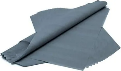 Image de Papier de soie 38 x 50 cm Gris – 100 feuilles