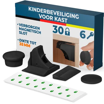 Produktbild von Magnetisches Kindersicherung-Set mit 30 Schlössern und 6 Schlüsseln