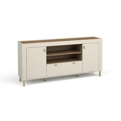 Produktbild von Kommode MONTA Sideboard mit 2 Türen und Schublade und 2 offenen Einlegeböden, Kaschmir