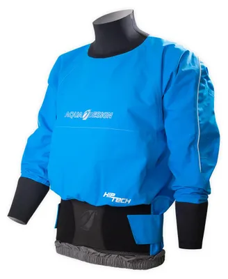 Image de Aquadesign Coupe-vent Anorak Triple Couche Hiptech Top - Bleu - Taille L