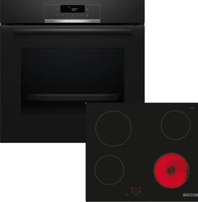 Produktbild von Bosch Serie 2 HBD271FB67, Zonen-Induktionskochfeld, 4 Zone(n), Keramik, Schwarz, Berührung, 59,2 cm