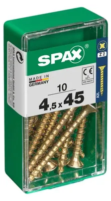 Produktbild von Spax Universalschrauben 4.5 x 45 mm PZ 2 - 10 Stk.