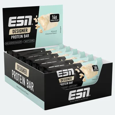 Productafbeelding van ESN Designer Protein Bar Almond Coconut (12 x 45 gr), AI-gegenereerde afbeelding