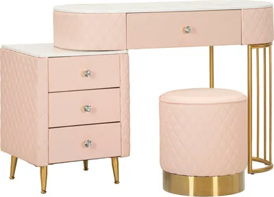 Produktbild von FURNLUX Konsolentisch Sharon Rosa 120cm / Hauptfarbe: Rosa / Abmessungen: 120 x 75 x 40 cm