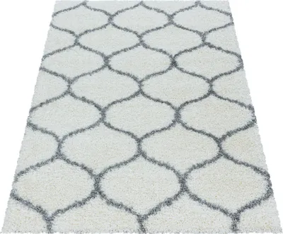 Produktbild von Teppich Wohnzimmer Hochflor Creme 240x340 Rechteck Skandinavisches Design aus Polypropylen