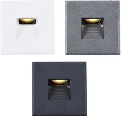 Produktbild von ISOLED Cover Aluminium eckig 3 schwarz für Wandeinbauleuchte Sys-Wall68