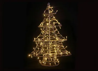 Produktbild von Hilight 920106 LED-Weihnachtsbaum 'Hilight' outdoor-geeignet, 8 Leuchtfunktionen, 120 LEDs, für Außen und Innen