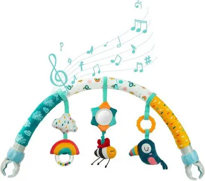 Produktbild von Babywagen mit Reiswieg und Zubehör - Verstelbare Clips - Spielzeug für Babys und Kleinkinder