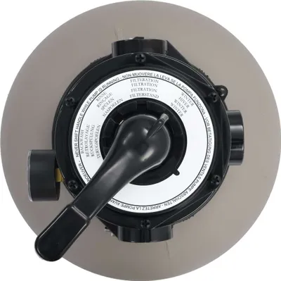 Zdjęcie produktu dla vidaXL Basenowy filtr piaskowy z zaworem 4-drogowym szary 350 mm