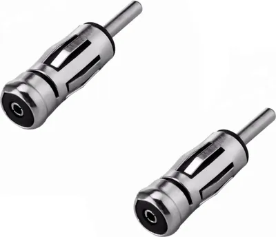 Produktbild von Audioproject A274-20 - 2 Stück SET Auto-Radio Antennenadapter ISO -> DIN - gerader Antennen-Stecker für PKW KFZ Antenne
