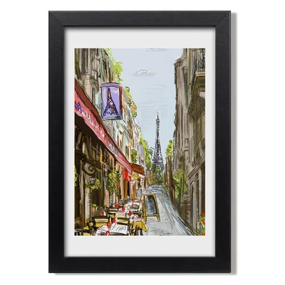 Produktbild von Bild 20x30 MDF-Rahmen, Wandkunst Eiffelturm Paris