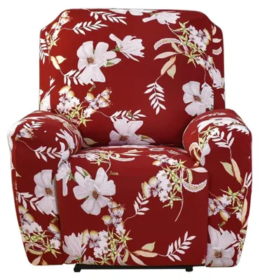 Produktbild von Set aus 4 Reclinerbezügen in Rot für Komfortschutz