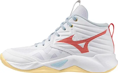 Immagine prodotto di Mizuno Wave Momentum Pro Mid - bianco/calipso coral/pale banana, Größe:8.5