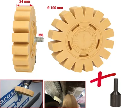 Produktbild von KS Tools Folienradierer mit Lamellen