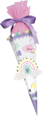 Produktbild von Schultüten-Bastelset Easy Line Mini "Regenbogen" 41Cm