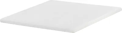 Produktbild von BELIANI Matratzentopper Weiß Latex PolyurethanSchaum 160 x 200 cm Polyester Bezug Komfort Schaumtopper