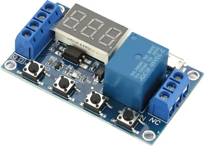 Zdjęcie produktu dla DC 5-30V Wyświetlacz LED Moduł przekaźnika opóźnionego włączania/wyłączania Przełącznik czasowy opóźnienia cyklu wyzwalania