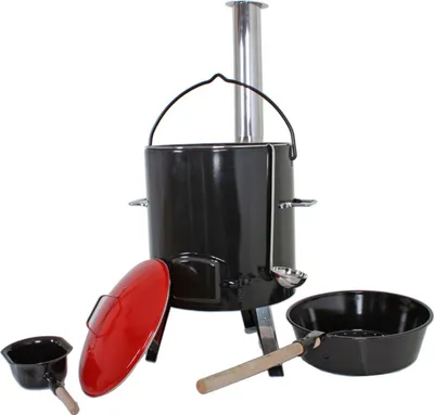 Produktbild von Garden Pleasure 504877 Eintopfofen 'Garden Pleasure' für Innen- und Außenbereich, inkl. Topf und Pfanne