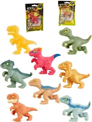 Produktbild von Heroes of Goo Jit Zu Jurassic World Dino Dinosaurier Stretch 1von 8 Figur