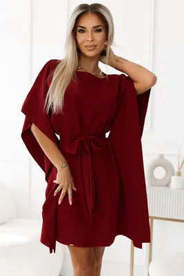 Obrázek produktu pro Numoco Dámské mini šaty Sofia bordó L/XL