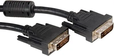 Obrázek produktu pro Roline - DVI-Kabel - Dual Link - DVI-D (M) bis DVI-D (M) - 7.5 m - Daumenschrauben - Schwarz