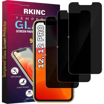 Productafbeelding van Beschermfolie van gehard glas, privacyfilter voor iPhone 12/12 Pro, 6,1 inch, 3 stuks