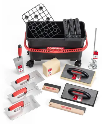 Produktbild von COMENSAL Fliesenwaschset - 15-teiliges Fliesenleger Waschset XL - 24L - Profi Fl