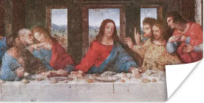 Produktbild von MuchoWow® Poster Das letzte Abendmahl - Leonardo da Vinci 80x40 cm - Wanddeko