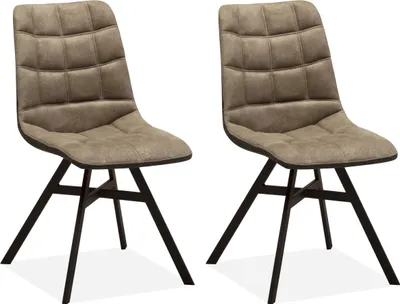 Produktbild von Esszimmerstuhl Nynke - Taupe (2er-Set)