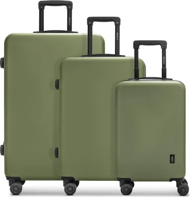 Produktbild von REDOLZ Essentials 09 Trolley-Set 3-teilig Olive olivgrün 56cm