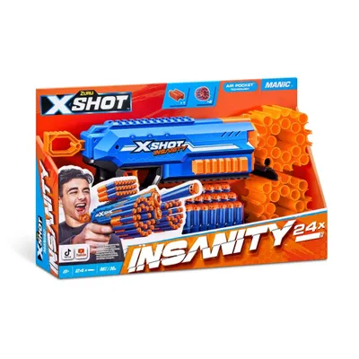 Produktbild von Zuru X-Shot Insanity Manic Blaster + 24 Darts
