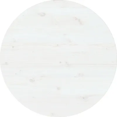 Image de vidaXL vidaXL Plateau de table-Ø90x2,5-cm-bois massif-gravillonné-blanc
