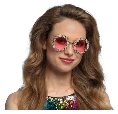 Immagine prodotto di Occhiali "Crystal" | Occhiali da festa Hippie con strass