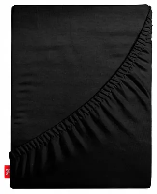 Produktbild von Softimi Spannbettlaken Jersey Baumwolle 180x200 cm Schwarz