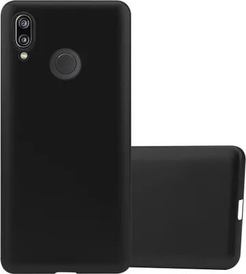 Produktbild von Cadorabo Schutzhülle für Huawei P20 LITE 2018 / NOVA 3E Hülle in Schwarz Handyhülle TPU Silikon Etui Cover Case