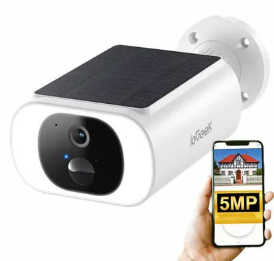 Produktbild von ieGußenkamera WLAN Solar 5MP mit Farb-Nachtsicht