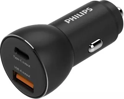 Produktbild von Philips 103672 Autoladegerät Schwarz One Size / EU Plug Schwarz One Size