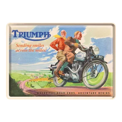 Zdjęcie produktu dla Nostalgic-Art - Blaszana pocztówka - Triumph - Wysyłanie uśmiechów
