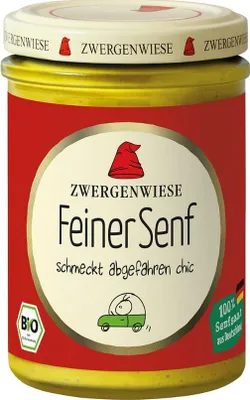 MUSZTARDA DELIKATESOWA BEZGLUTENOWA BIO 160 ml - ZWERGENWIESE