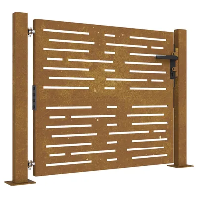Immagine prodotto di vidaXL Cancello da giardino 105x105 cm in acciaio corten Design quadrato
