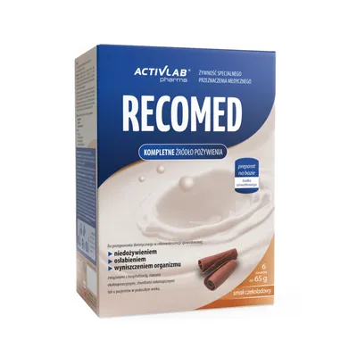 Zdjęcie produktu dla RECOMED 6 x 65 g żywność medyczna, kompletne źródło pożywienia - czekolada Activlab