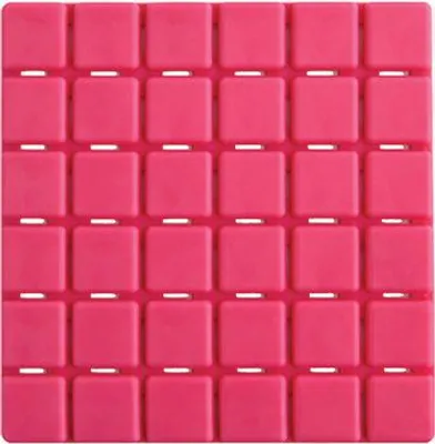 Produktbild von MSV Premium Duschmatte Badematte Badewanneneinlage Anti Rutsch Pads - 6 Stück - antibakteriell rutschfest mit Saugnäpfen - Pink - ca. 13 x 13 cm - duftet nach Rosen - waschbar bei 60° Grad