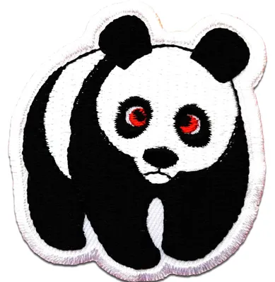 Obrázek produktu pro Zvířátko panda - nášivka, nažehlovací nášivka, nášivka, nášivky, k nažehlení, velikost: 5,5 x 6 cm