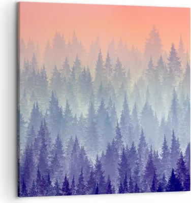 Produktbild von Bild auf Leinwand - Leinwandbild - Wald Baum Natur - 50x50cm - Wand Bild - Wanddeko - Wandbilder - Leinwanddruck - Bilder - Kunstdruck - Wanddekoration - Leinwand bilder - Wandkunst - AC50x50-3929