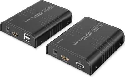 Zdjęcie produktu dla Digitus DS-55355 DIGITUS Extender Set HDMI KVM 4K/60Hz schwarz