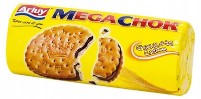 Zdjęcie produktu dla Arluy Megachok Ciastka Markizy z nadzieniem czekoladowym 180g