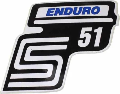 Produktbild von Simson S51 Enduro Aufkleber Blau