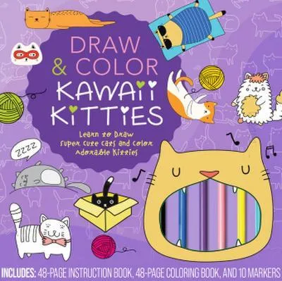 Obrázek produktu pro Draw & Color Kawaii Kitties Kit